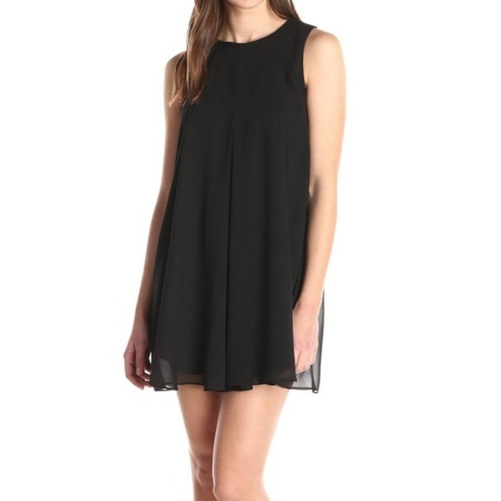 BCBGeneration Pleated Shift Dress Size XS Black